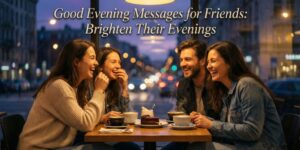 Good Evening Messages for Friends: Brighten Their Evenings