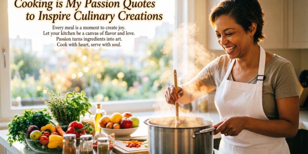 Cooking is My Passion Quotes to Inspire Culinary Creations