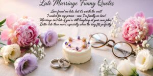 Funny Quotes on Late Marriage