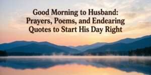 Good Morning to Husband: Prayers, Poems