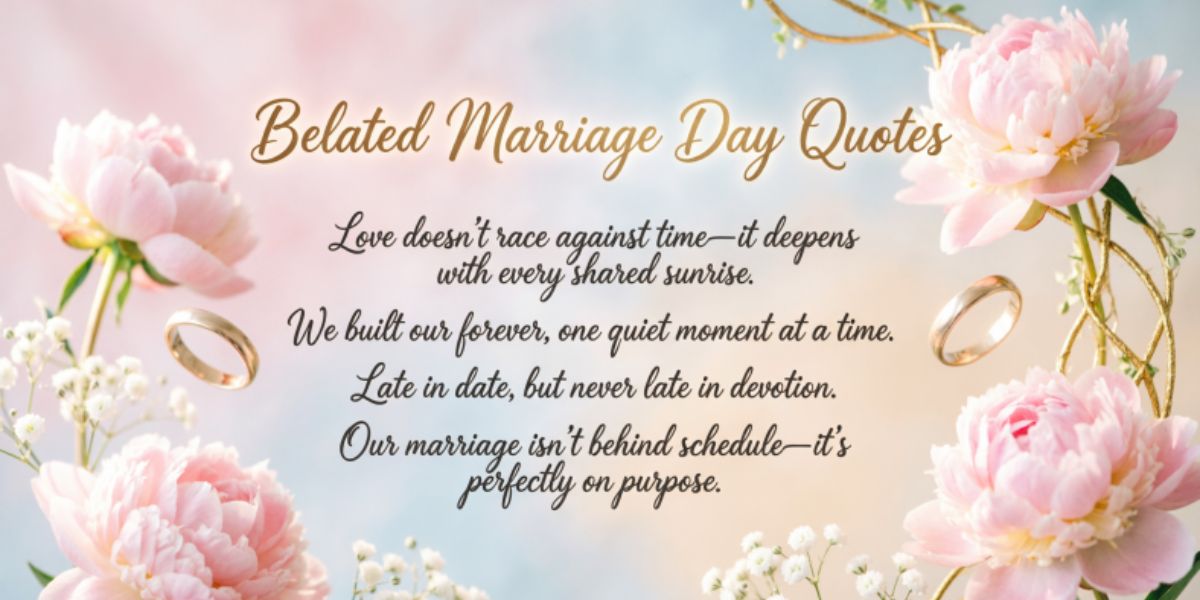 Belated Marriage Quotes