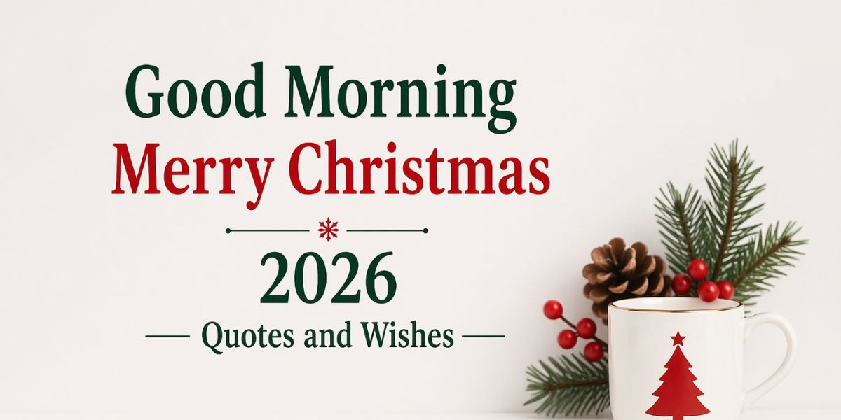 Good Morning Merry Christmas 2026 Quotes, Wishes & Messages