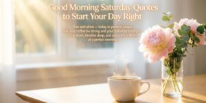 Good Morning Saturday Quotes for a Happy Weekend
