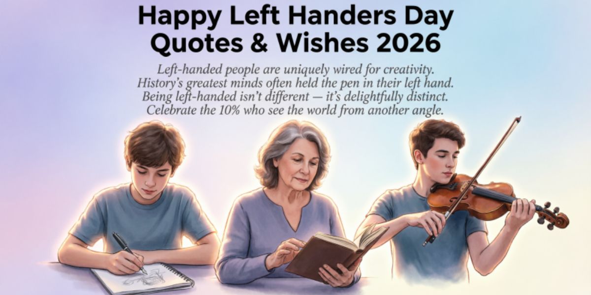 Happy Left Handers Day Quotes & Wishes 2026